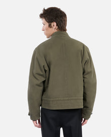 Khaki Officer-Style Jacket | Men | Olive Night