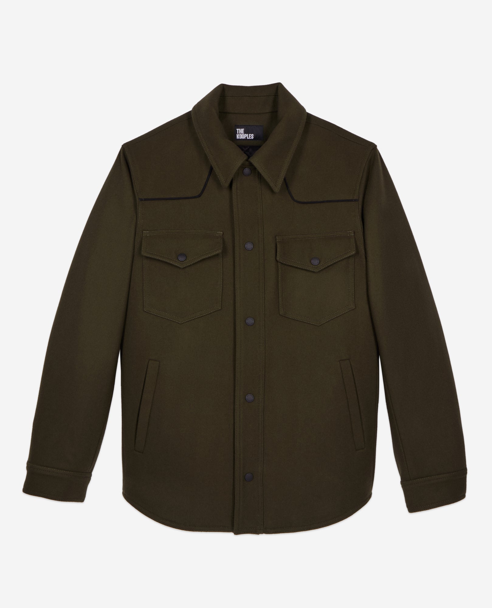 Overshirt-Style Jacket | Men | Khaki