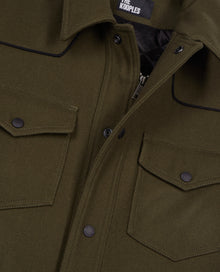 Overshirt-Style Jacket | Men | Khaki