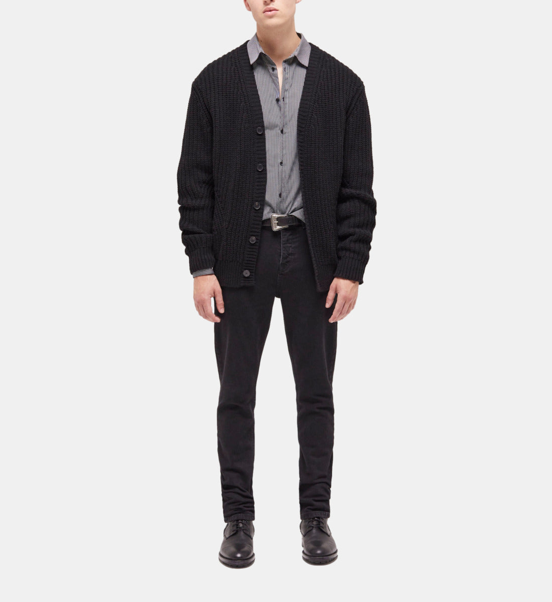 Buttoned Cardigan | Men | Black