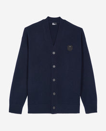 Wool Cardigan | Men | Navy Blue