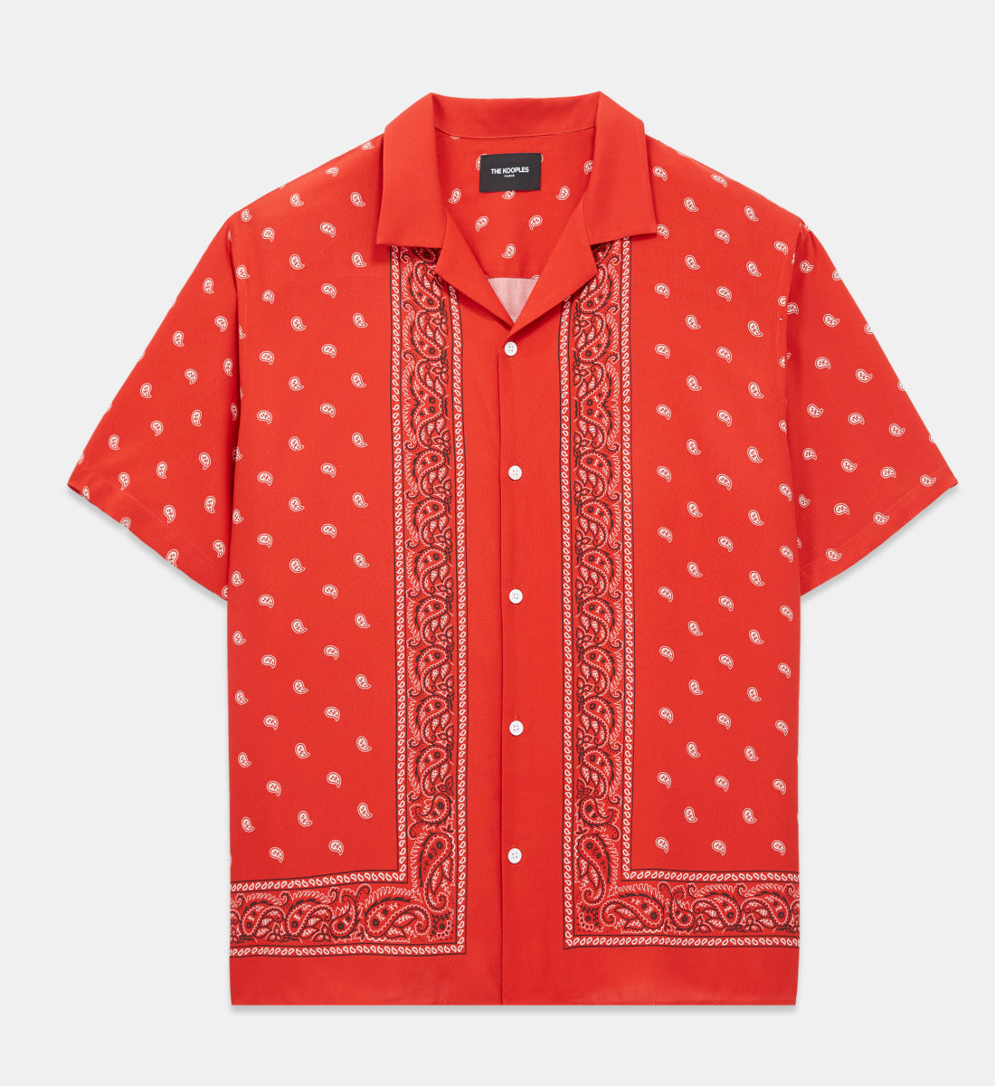 Shirt With Shark Collar | Men | Red x Black x White