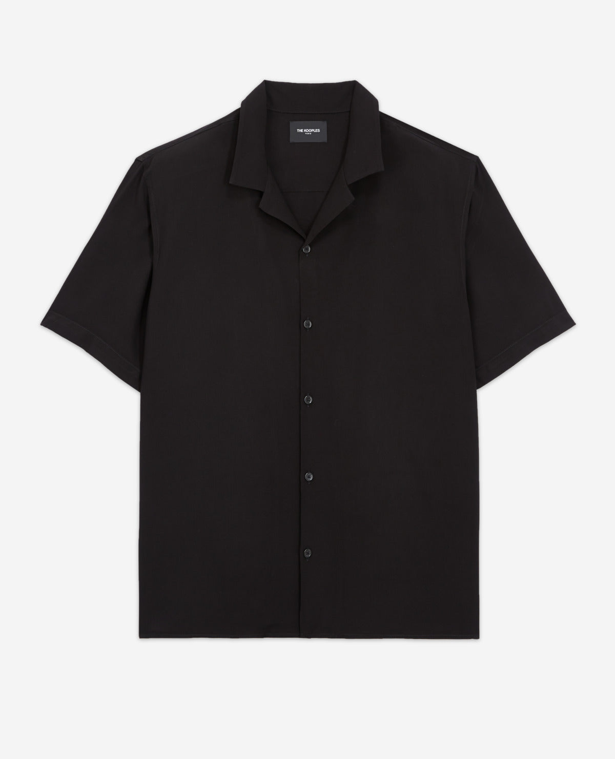 Loose-Fitting Buttoned Shirt | Men | Black