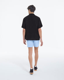 Loose-Fitting Buttoned Shirt | Men | Black