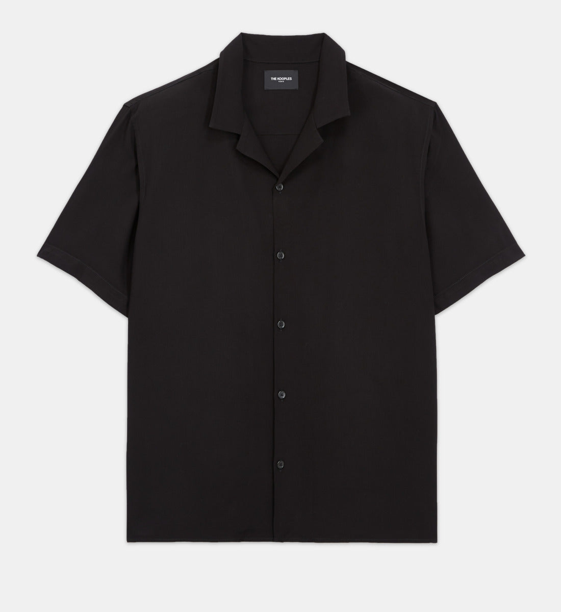 Loose-Fitting Buttoned Shirt | Men | Black