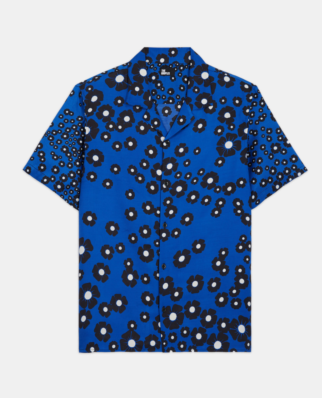 Floral Hawaiian Collar Shirt | Men | Navy x Black