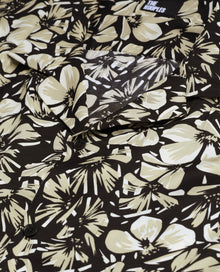 Floral Hawaiian Collar Shirt | Men | Black Brown