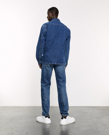 Shirt With Quilted Lining | Men | Blue Denim