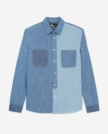 Classic Collar Denim Shirt | Men | Chambray Blue