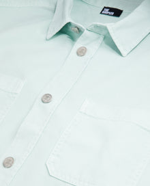 Green Denim Overshirt | Men | Ocean