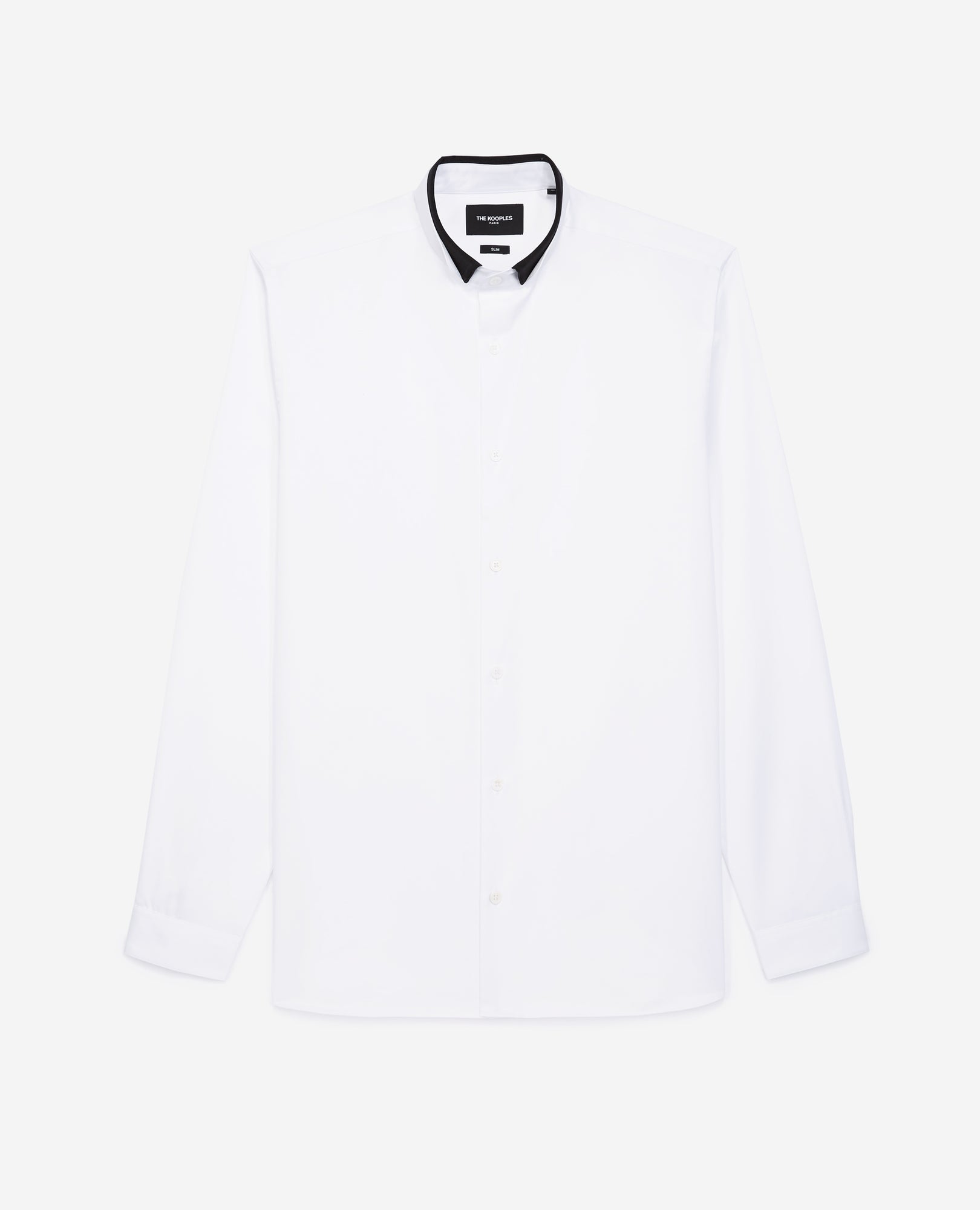 Shirt With Officer Collar | Men | White