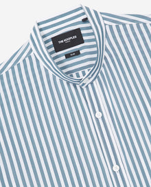 Flowing Striped And Shirt | Men | Green x White