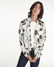 Flowing Ecru Shirt With Floral Print | Men | Off White x Black