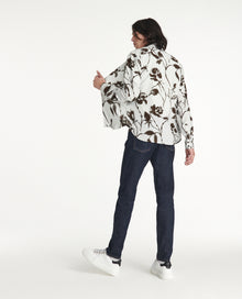 Flowing Ecru Shirt With Floral Print | Men | Off White x Black