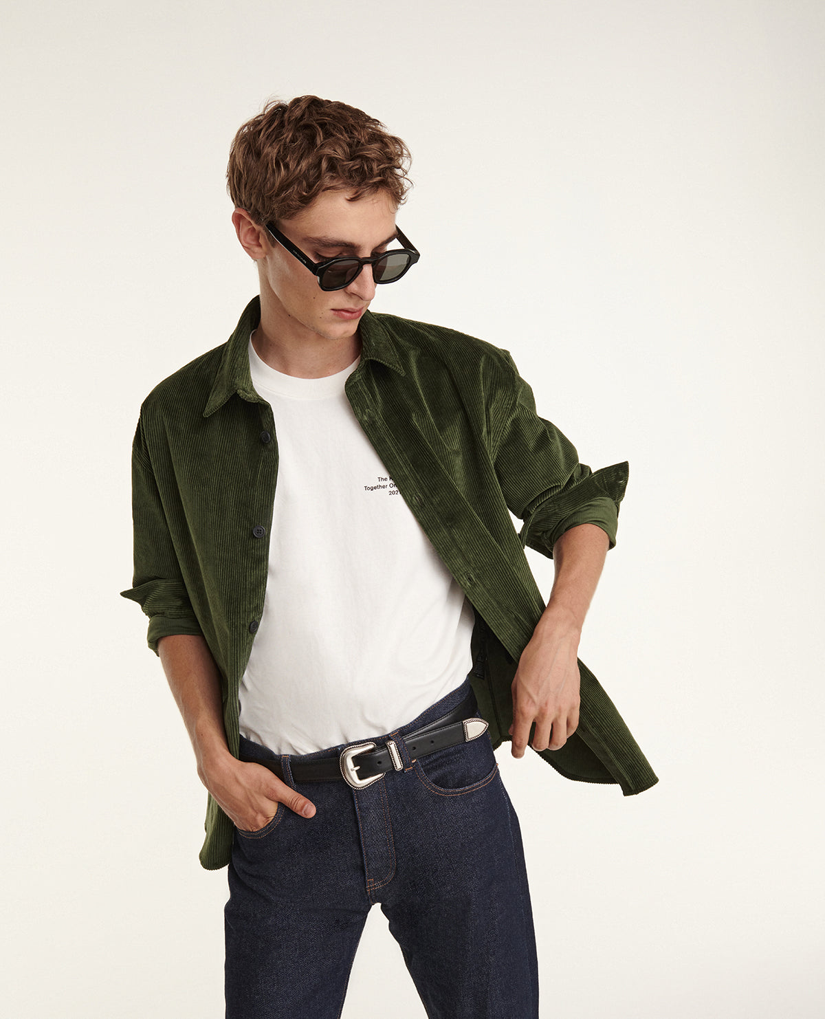 Corduroy Shirt | Men | Green