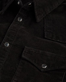 Western-Style Corduroy Shirt | Men | Black