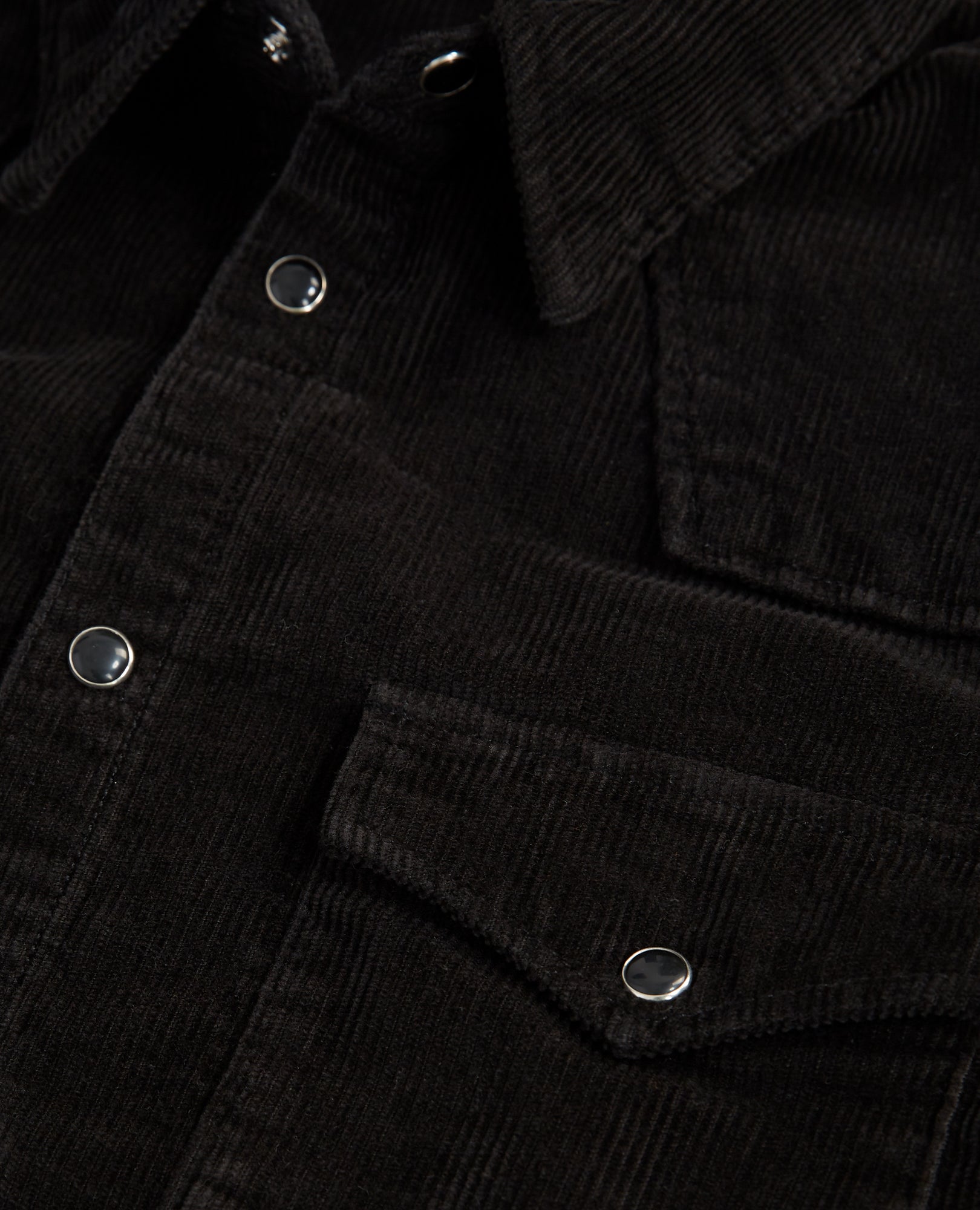 Western-Style Corduroy Shirt | Men | Black