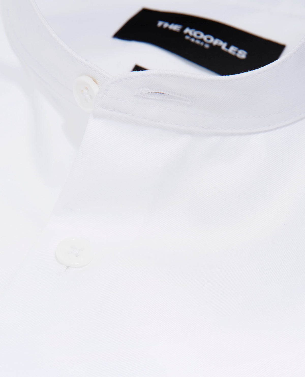 Shirt With Officer Collar | Men | White