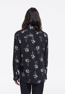 Floral Shirt | Men | Black x White