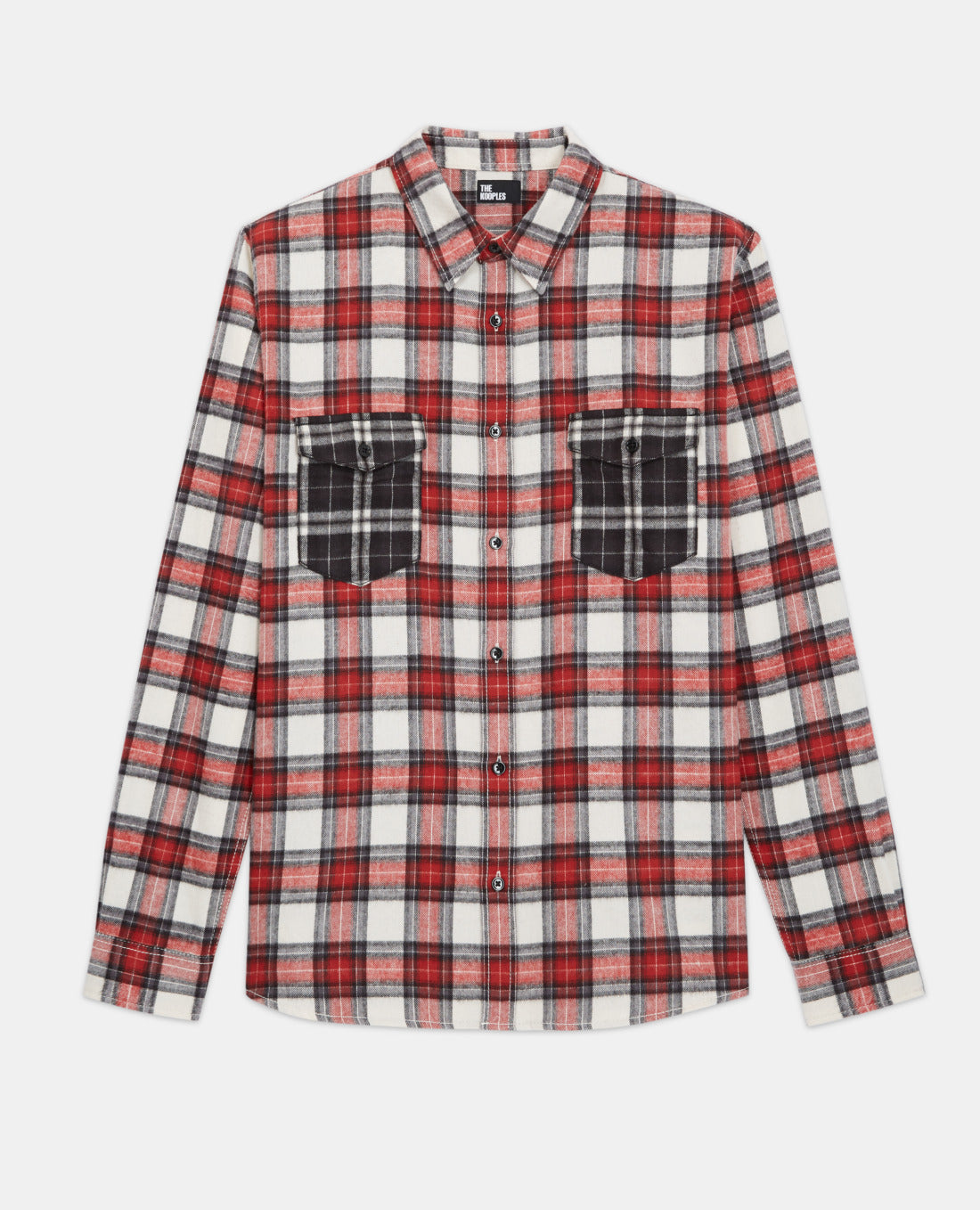 Overshirt With Classic Collar And Check Motif | Men | Multicolorlor