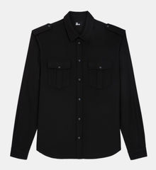 Shirt With Classic Collar | Men | Black