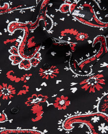 Printed Shirt | Men | Black x Red