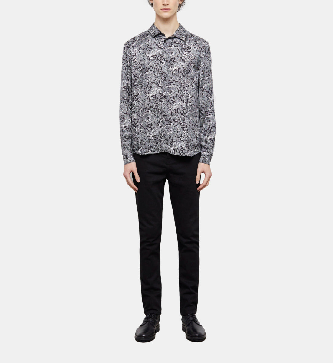 Printed Shirt | Men | Black x White