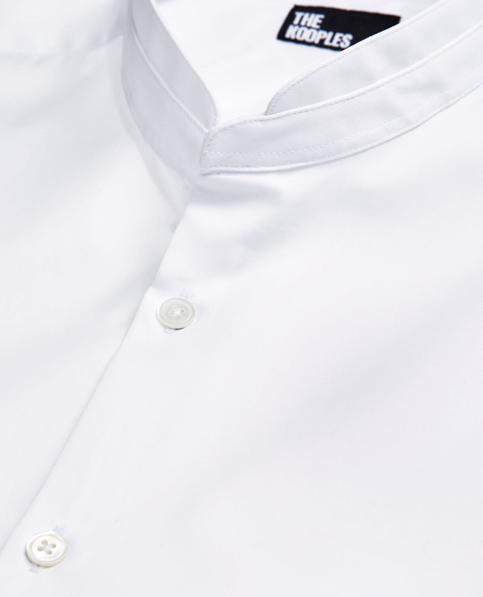 Shirt With Officer Collar | Men | White