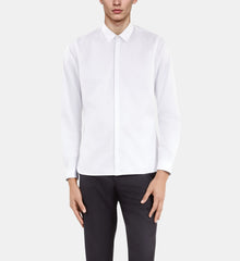 Cotton Shirt With Classic Collar | Men | White