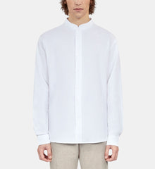 Cotton And Linen Shirt | Men | White