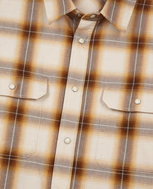 Checked Shirt | Men | Brown x Beige