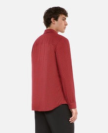 Houndstooth Shirt | Men | Black x Red