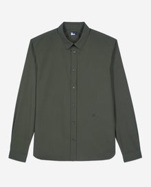 Khaki Poplin Shirt | Men | Dark Green