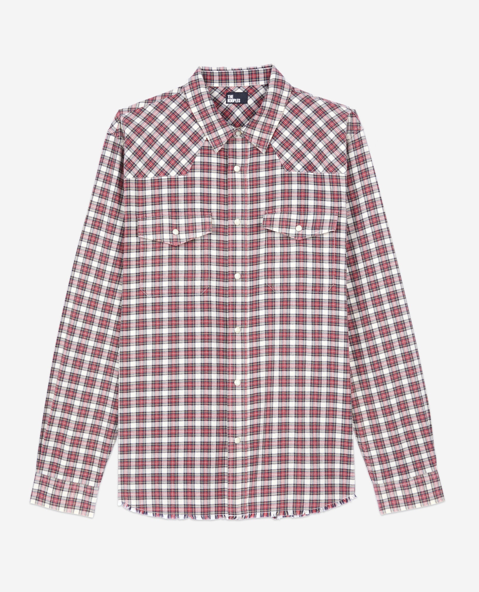 Checked Shirt | Men | Black Ecru Red