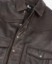 Leather Jacket | Men | Dark Brown