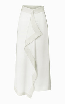 Helix Draped Skirt | White