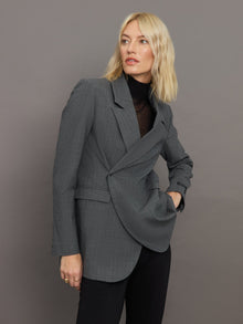 Herskind | Lilith Blazer | Light Grey Pinstripe