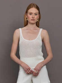 Callum Knit Top | Creme