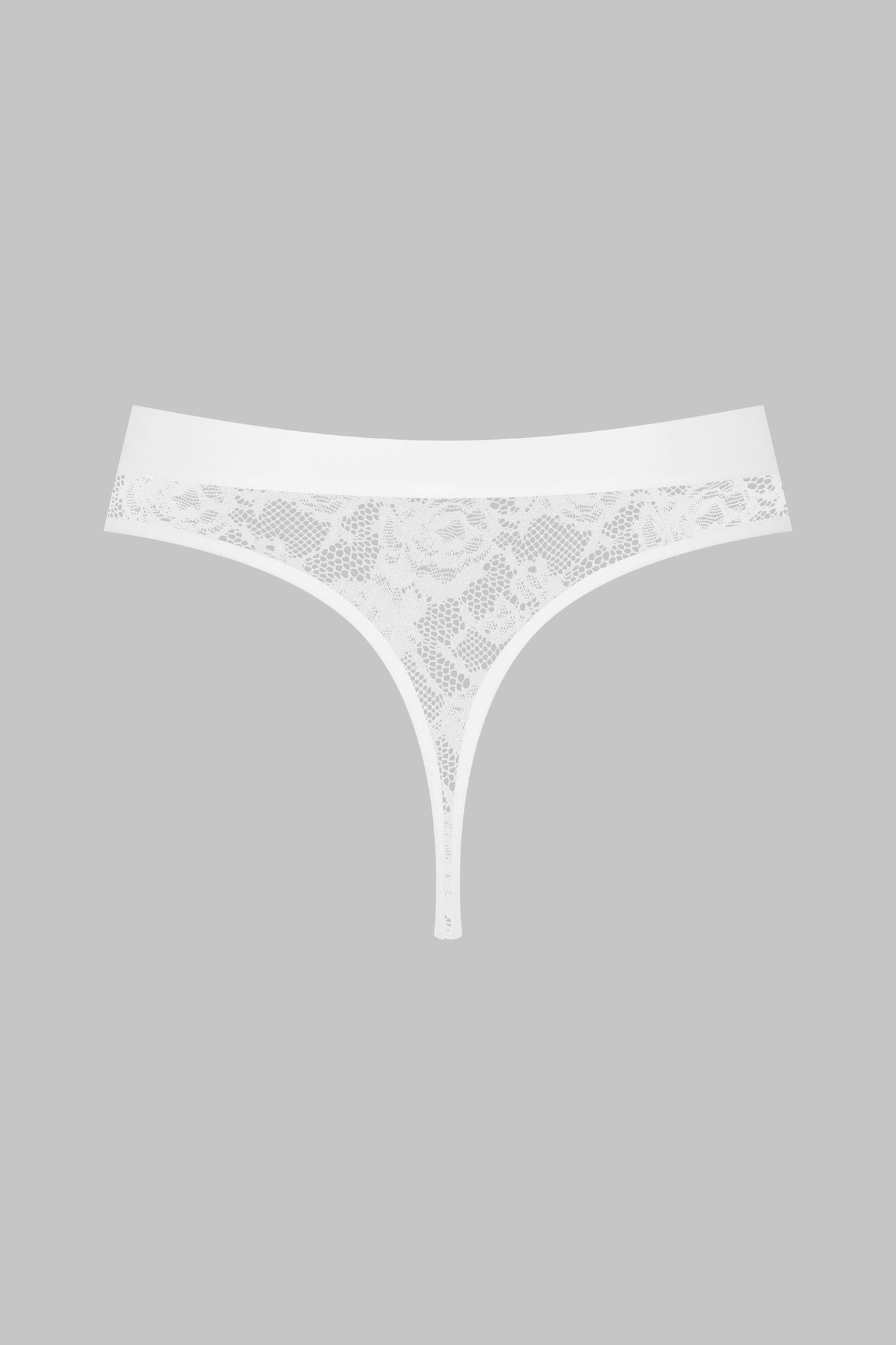High Waist Thong - Flashback | White