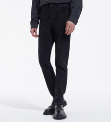 Slim Fit Jeans With Five Pockets | Men | Black Washed