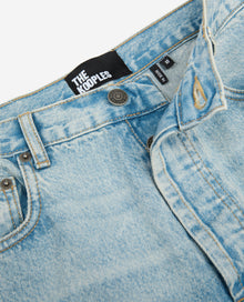 Straight Jeans | Men | Blue x Green