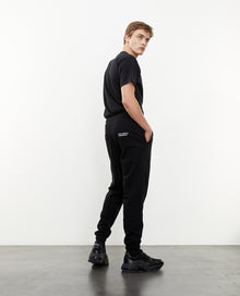 Cotton Joggers W/Contrasting Logo | Men | Black