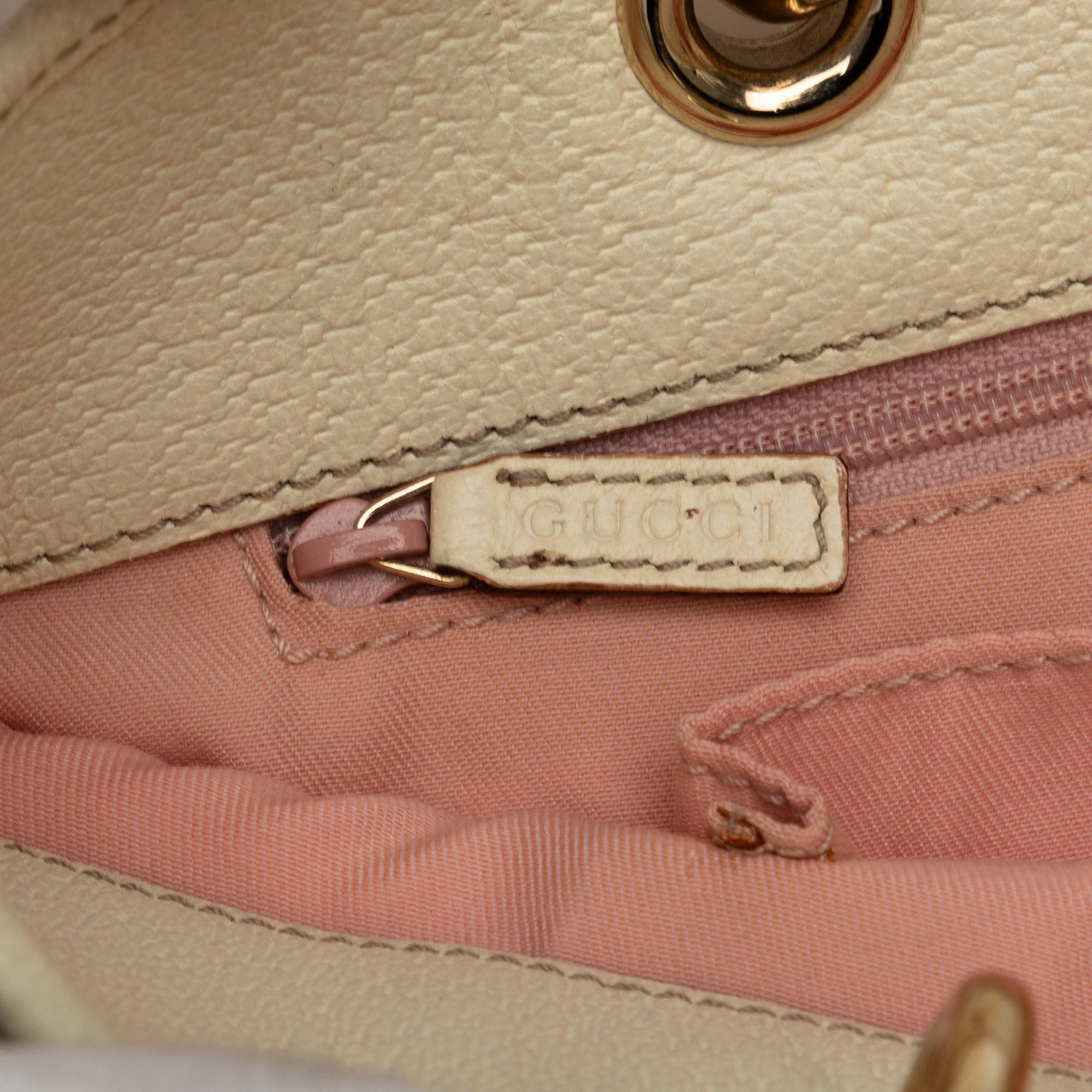 Gucci | Pre-Owned GG Canvas Eclipse Shoulder Bag | Pink/Light Pink