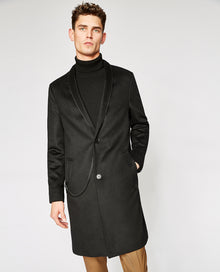 Kimono Collar Coat | Men | Black