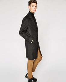 Kimono Collar Coat | Men | Black