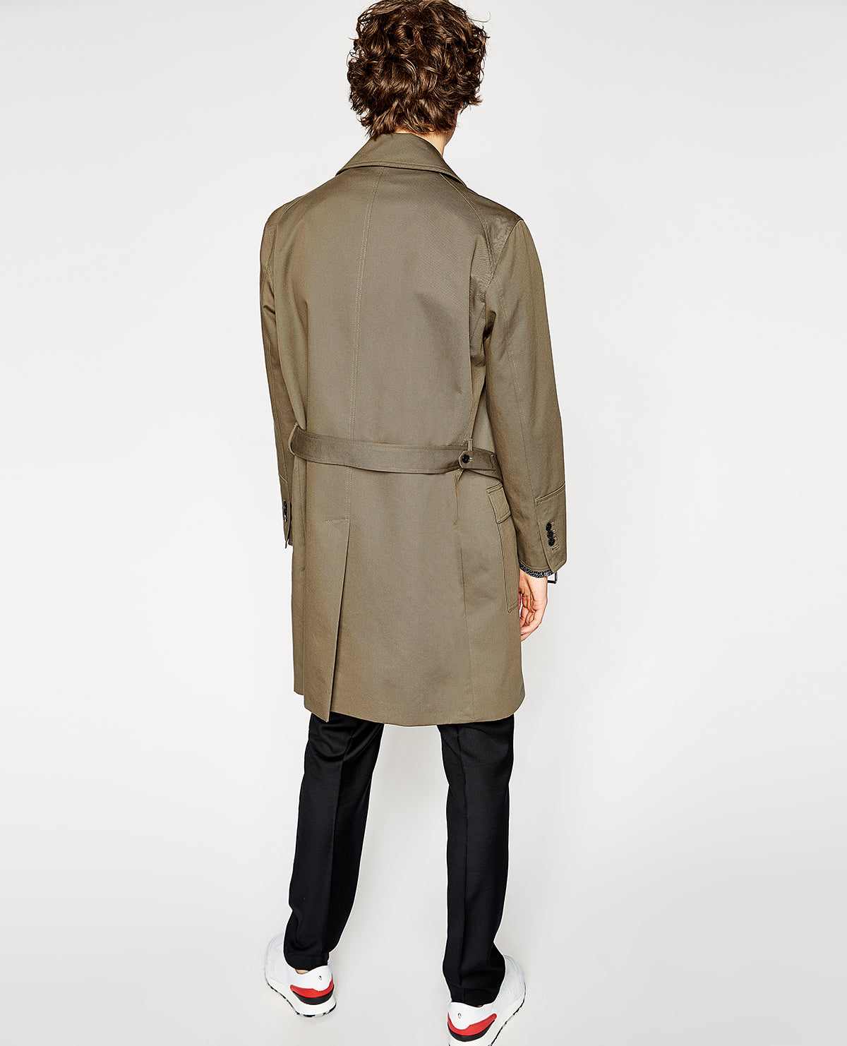 Double-Breasted Trench Coat | Men | Camel