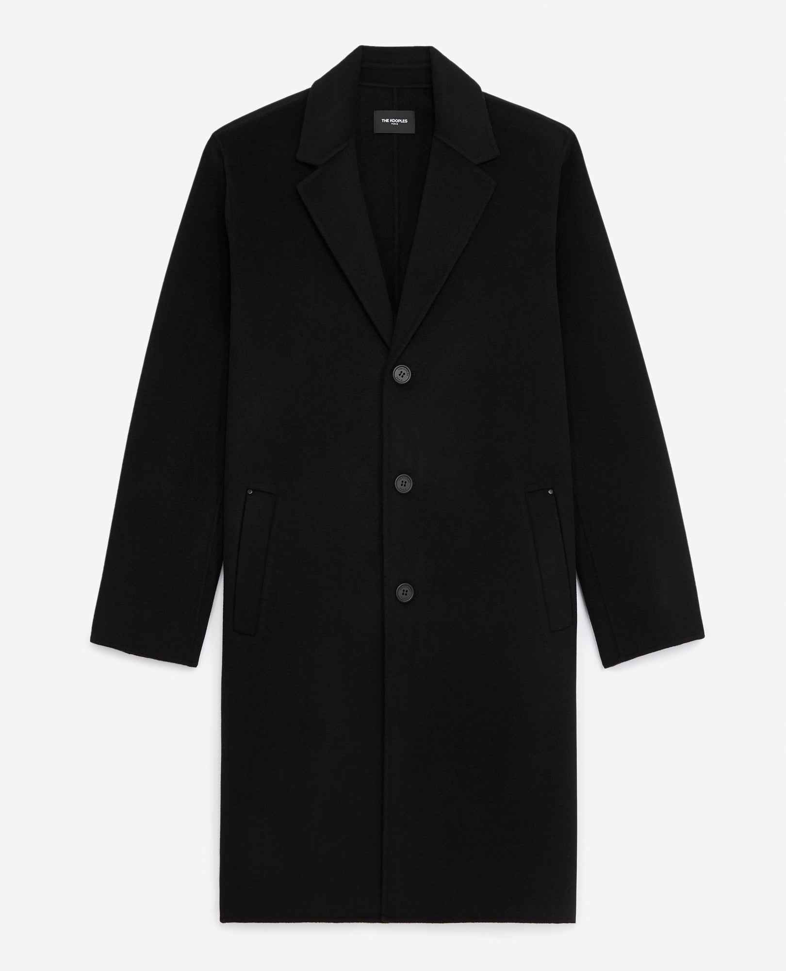 Double-Faced Wool Coat | Men | Black