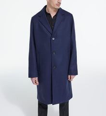 Blue Wool Coat | Men | Dark Navy