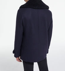 Blue Wool Coat | Men | Dark Navy