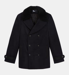 Blue Wool Coat | Men | Dark Navy